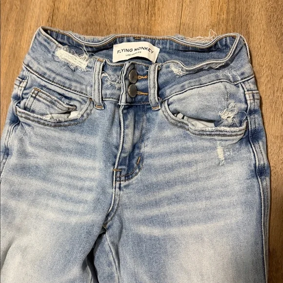 Flying Monkey Mid-Rise Flare Stretch Jean - Picture 3 of 7